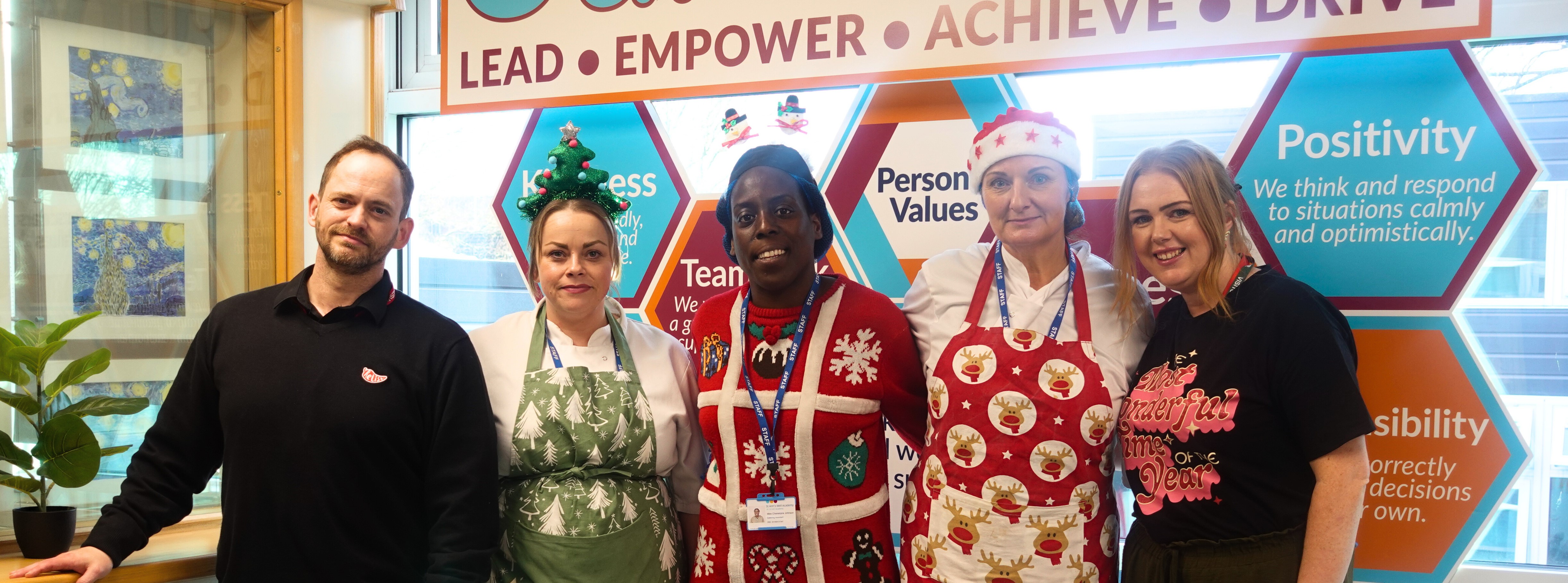 Relish and catering staff at St Ann’s Well Academy